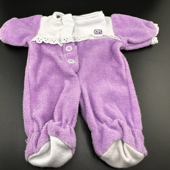 Cabbage Patch Kids Coleco 1987 Purple White Sleeper Vtg Terry Cloth Small READ - Picture 1 of 11